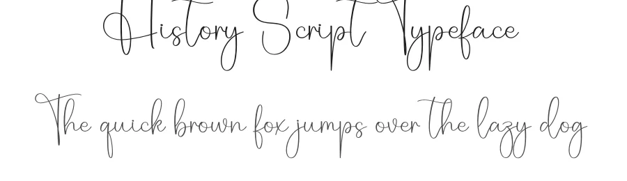 History Script Typeface by creativeletter — Script Handwritten Font