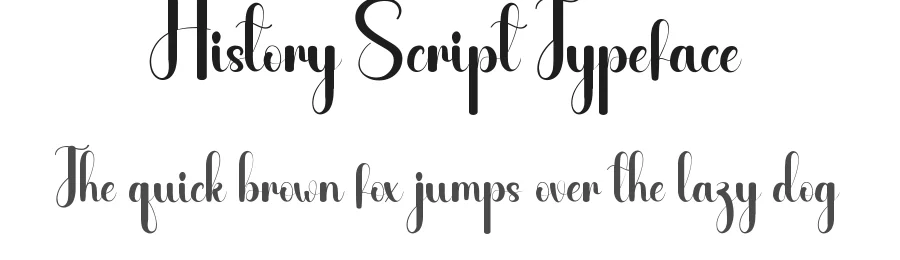 History Script Typeface by andikastudio — Script Handwritten Font