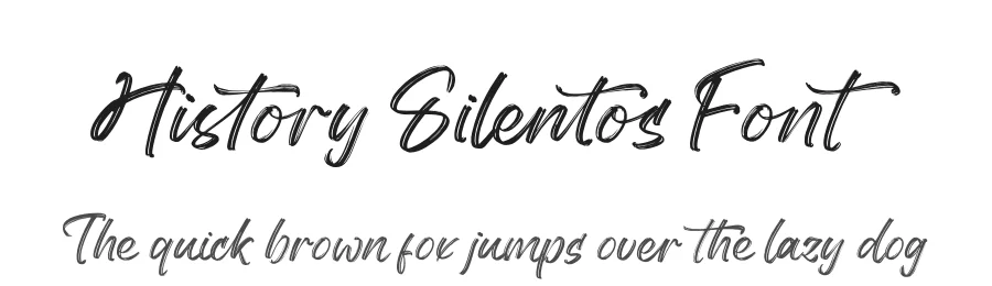 History Silentos Font by stylishtype.co — Script Handwritten Font