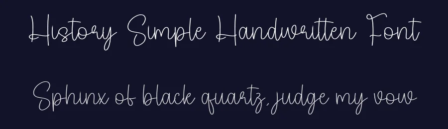 History Simple Handwritten Font by andikastudio — Script Handwritten Font — thumbnail 2