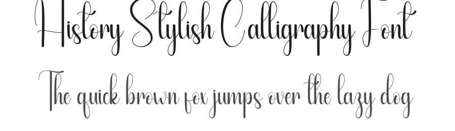 History Stylish Calligraphy Font by andikastudio — Script Handwritten Font