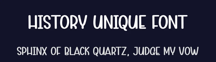 History Unique Font by andikastudio — Display Font — thumbnail 2