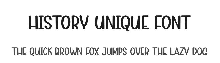 History Unique Font by andikastudio — Display Font