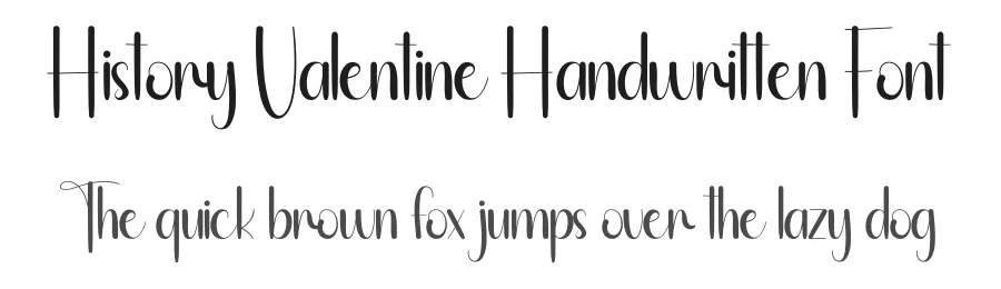 History Valentine Handwritten Font by andikastudio — Script Handwritten Font