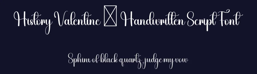 History Valentine – Handwritten Script Font by freshtypeink — Script Handwritten Font — thumbnail 2