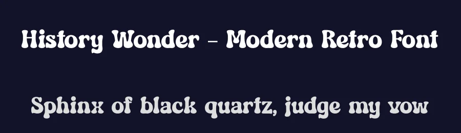 History Wonder – Modern Retro Font by timelesstype.co — Display Font — thumbnail 2