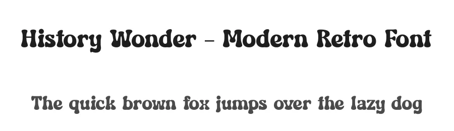 History Wonder – Modern Retro Font by timelesstype.co — Display Font