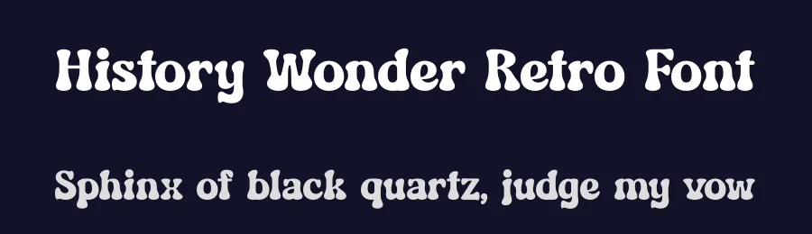 History Wonder Retro Font by timelesstype.co — Display Font — thumbnail 2