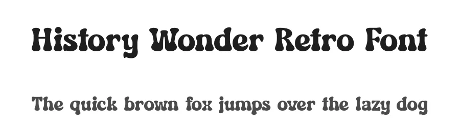 History Wonder Retro Font by timelesstype.co — Display Font
