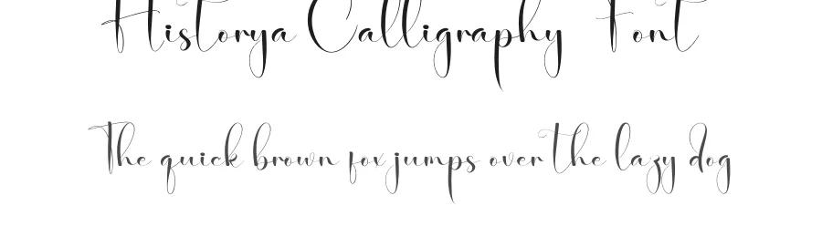 Historya Calligraphy Font by creativeletter — Script Handwritten Font