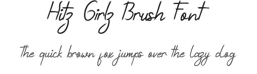 Hitz Girlz Brush Font by edricstudio — Script Handwritten Font