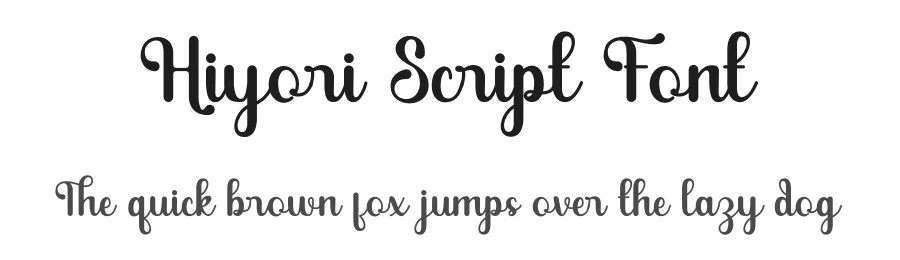 Hiyori Script Font by Rantautype — Script Handwritten Font