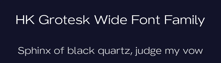 HK Grotesk Wide Font Family by Alfredo Marco Pradil — Sans Serif Font — thumbnail 2
