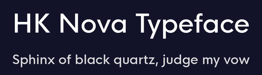 HK Nova Typeface by Alfredo Marco Pradil — Sans Serif Font — thumbnail 2