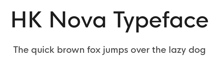 HK Nova Typeface by Alfredo Marco Pradil — Sans Serif Font