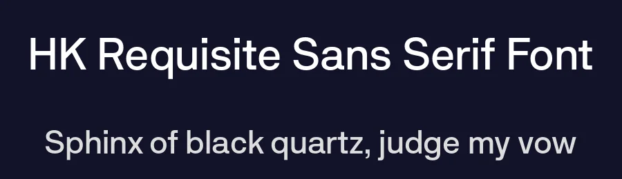 HK Requisite Sans Serif Font by Hanken Design Co. — Sans Serif Font — thumbnail 2