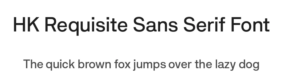 HK Requisite Sans Serif Font by Hanken Design Co. — Sans Serif Font