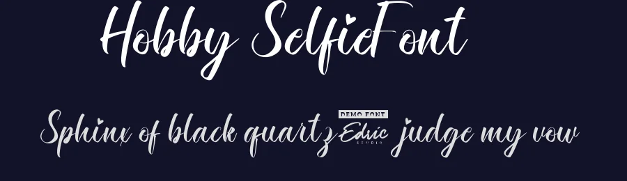 Hobby Selfie Font by edricstudio — Script Handwritten Font — thumbnail 2