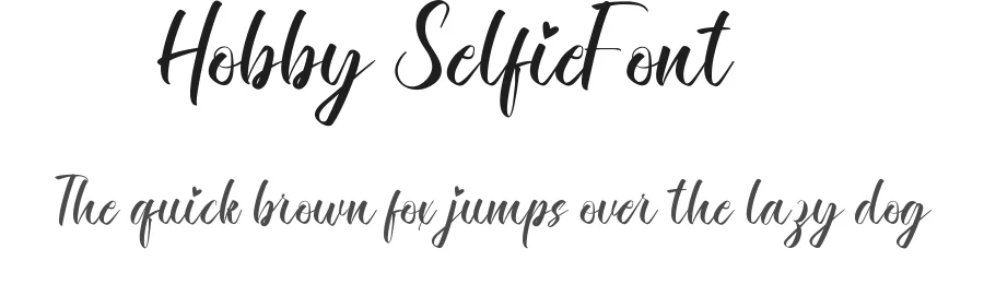 Hobby Selfie Font by edricstudio — Script Handwritten Font