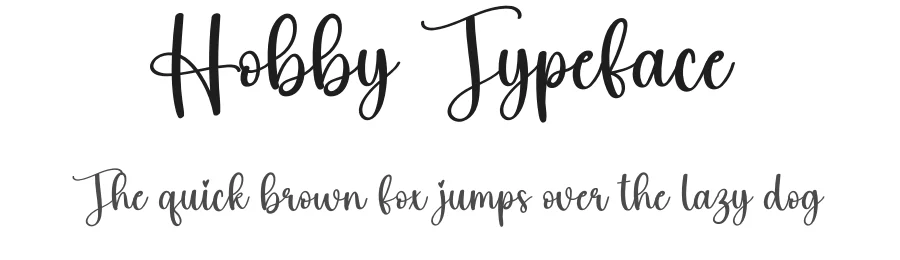 Hobby Typeface by creativeletter — Script Handwritten Font