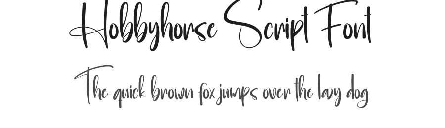 Hobbyhorse Script Font by creativeletter — Script Handwritten Font