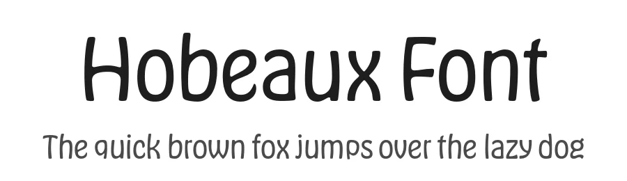 Hobeaux Font by James Edmondson — Display Font