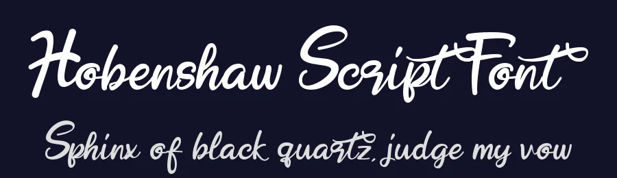 Hobenshaw Script Font by letterara — Script Handwritten Font — thumbnail 2