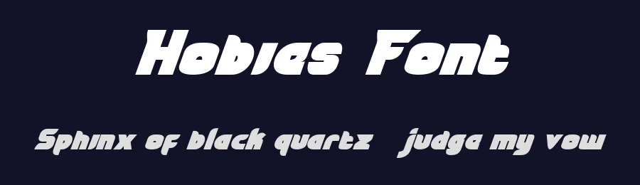 Hobies Font by Flawless And Co — Sans Serif Font — thumbnail 2