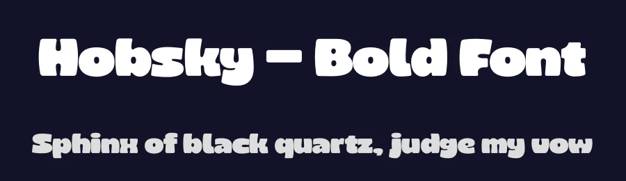 Hobsky – Bold Font by limitype — Display Font — thumbnail 2