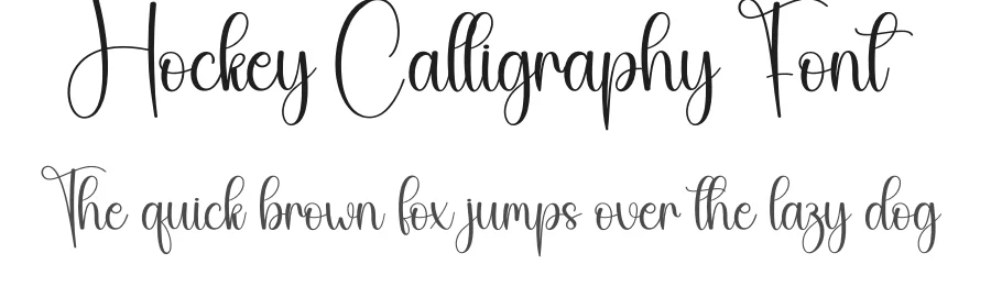 Hockey Calligraphy Font by andikastudio — Script Handwritten Font