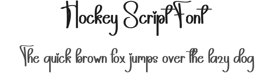 Hockey Script Font by andikastudio — Display Font