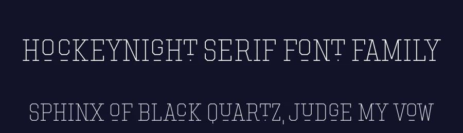 Hockeynight Serif Font Family by XTOPH — Slab Serif Font — thumbnail 2