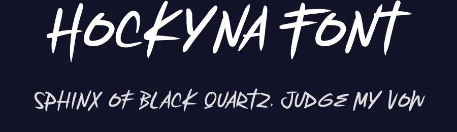 Hockyna Font by Rantautype — Script Handwritten Font — thumbnail 2