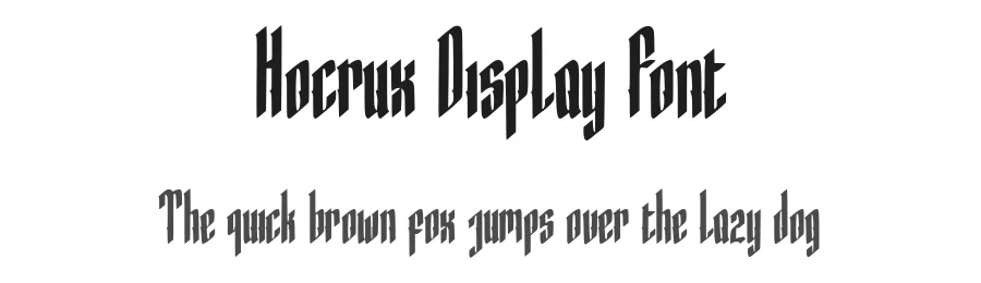 Hocrux Display Font by typotopia — Display Font