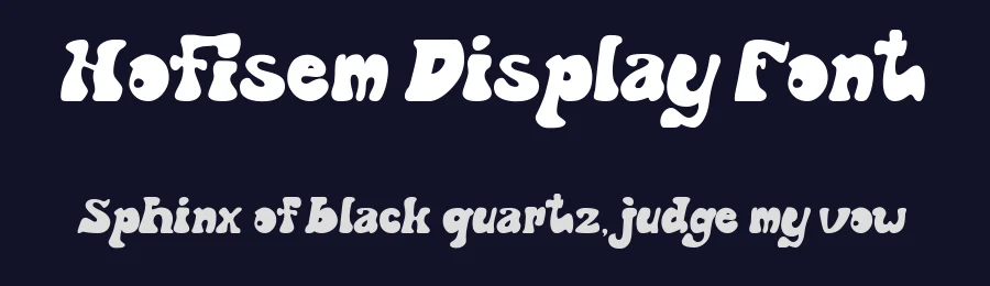 Hofisem Display Font by Arendxstudio — Display Font — thumbnail 2