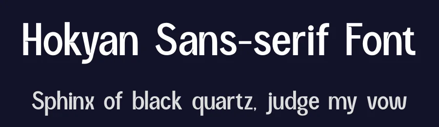 Hokyan Sans-serif Font by saemoon creative — Sans Serif Font — thumbnail 2