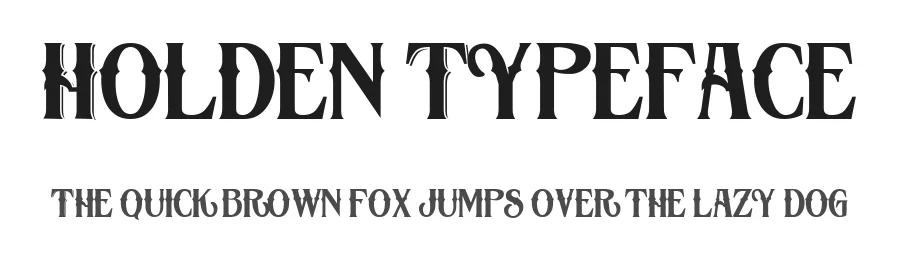 Holden Typeface by Typeface — Display Font