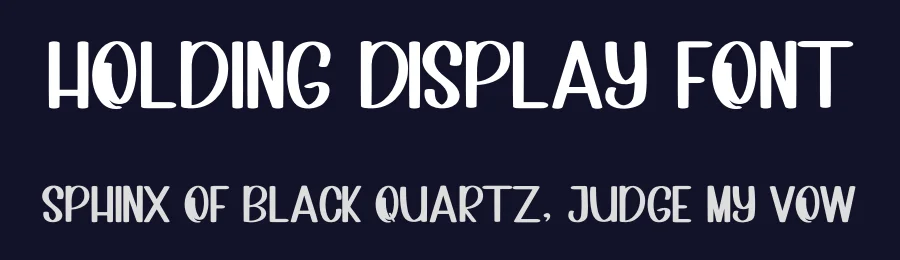 Holding Display Font by inermediaSTUDIO — Display Font — thumbnail 2