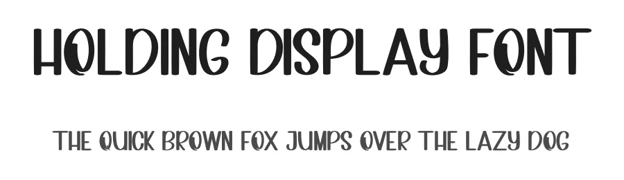 Holding Display Font by inermediaSTUDIO — Display Font