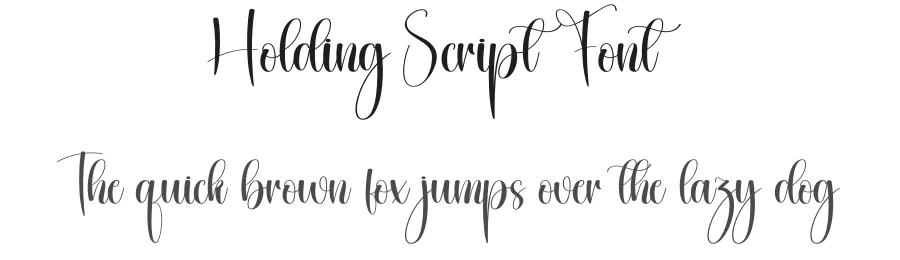 Holding Script Font by creativeletter — Script Handwritten Font