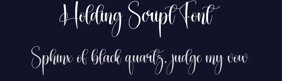 Holding Script Font by creativeletter — Script Handwritten Font — thumbnail 2