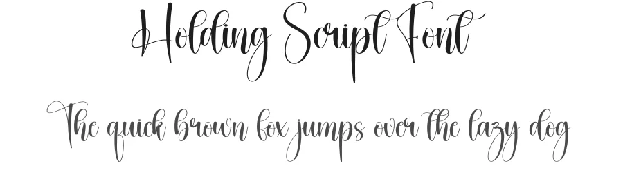 Holding Script Font by creativeletter — Script Handwritten Font