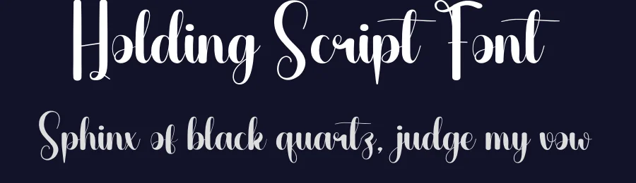 Holding Script Font by creativeletter — Script Handwritten Font — thumbnail 2