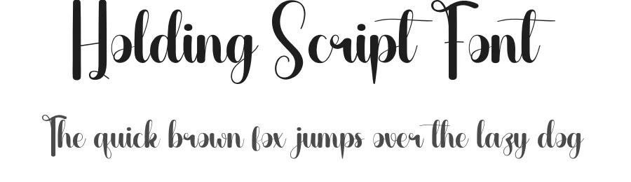 Holding Script Font by creativeletter — Script Handwritten Font