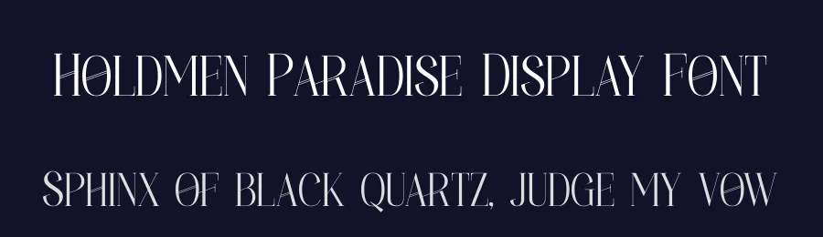 Holdmen Paradise Display Font by timelesstype.co — Serif Font — thumbnail 2