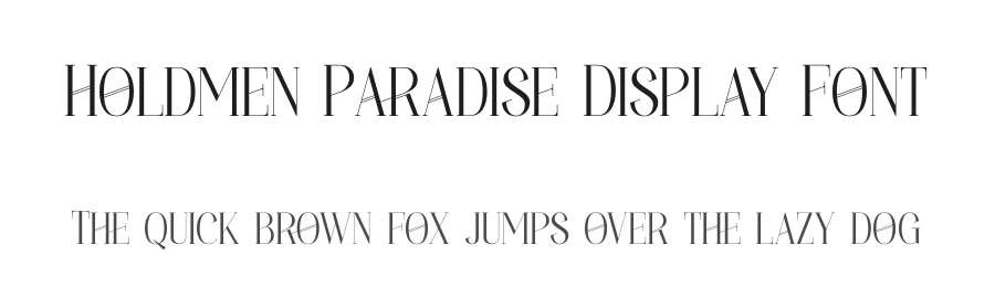 Holdmen Paradise Display Font by timelesstype.co — Serif Font