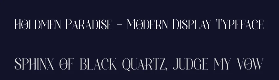 Holdmen Paradise – Modern Display Typeface by timelesstype.co — Display Font — thumbnail 2