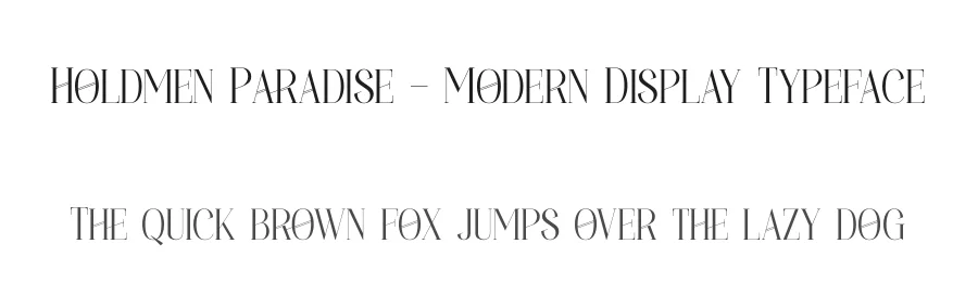 Holdmen Paradise – Modern Display Typeface by timelesstype.co — Display Font