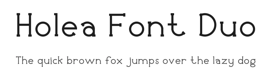 Holea Font Duo by edricstudio β Serif Font