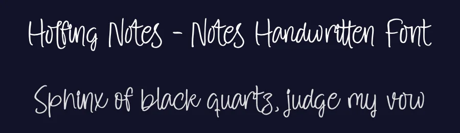 Holfing Notes – Notes Handwritten Font by stylishtype.co — Script Handwritten Font — thumbnail 2